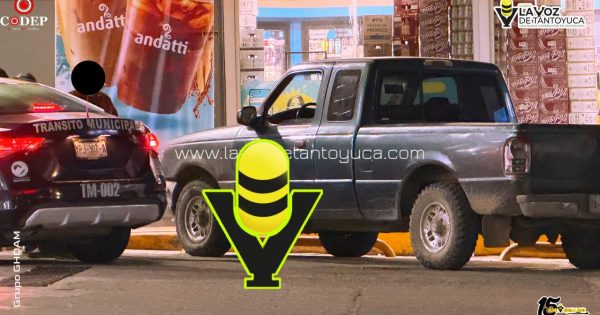Intervienen a conductor ebrio en Tantoyuca; Tránsito Municipal evitó un accidente