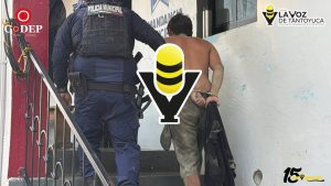 Detienen a presunto agresor tras reporte de violencia familiar en Tantoyuca