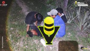 Joven motociclista resulta lesionado tras derrapar en Mancornadero