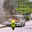 Incendio de vehículo genera movilización en Pánuco