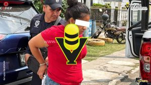 Detienen a una mujer y un hombre por robo y amenazas, en Tempoal