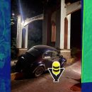 Conductor choca contra el Arco Bicentenario de Huautla; solo hubo daños materiales