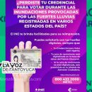 Implementa INE plan emergente para recuperar Credenciales para Votar en zonas afectadas por graves inundaciones