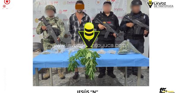 Detienen a hombre en Pánuco y aseguran indicios