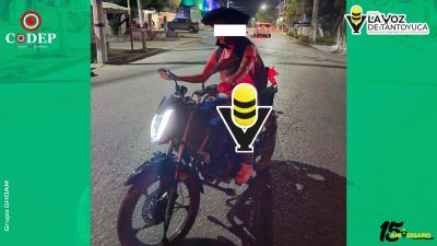 Piden identificar a motociclista tras percance vial