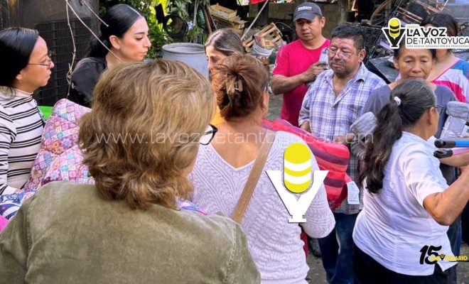 DIF Tantoyuca brinda apoyo a familia afectada por incendio