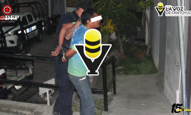 Detienen a hombre por presunta violencia familiar en Tantoyuca