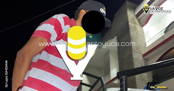 Detienen a sujeto agresivo en Tantoyuca