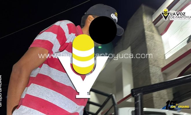 Detienen a sujeto agresivo en Tantoyuca