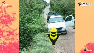 Camioneta estuvo a punto de volcar en camino rural de Cerro Azul