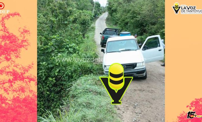 Camioneta estuvo a punto de volcar en camino rural de Cerro Azul