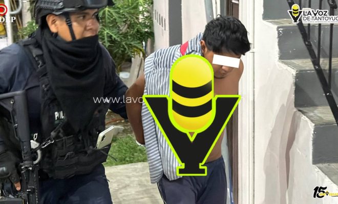 Detienen a hombre por agredir a su papá, en Tantoyuca