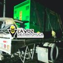 Vecinos retienen camioneta que transportaba generador de luz