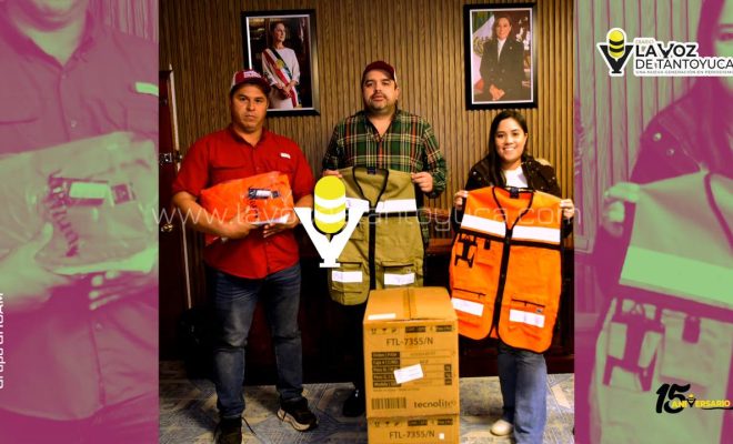 Refuerzan a Protección Civil con nuevo equipo, en Tantoyuca