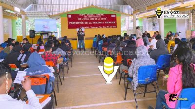 Promueven prevención de violencia escolar en Telesecundaria de Xiloxúchitl