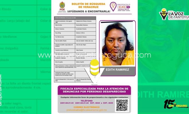 Activan Protocolo Alba por desaparición de mujer en Pánuco