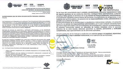 SEV prohíbe ingreso de personal externo a escuelas de educación básica sin autorización formal