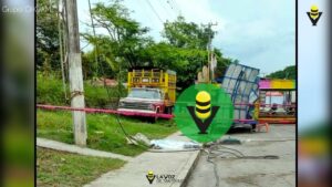 Muere electrocutado joven empleado de juegos mecánicos 