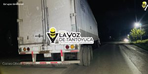 Tractocamión termina averiado por falla en el GPS