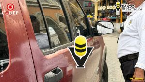 Camión de carga provoca daños a camioneta estacionada en zona centro, en Tantoyuca