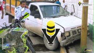 Conductor resulta lesionado tras chocar contra un poste, en El Higo 